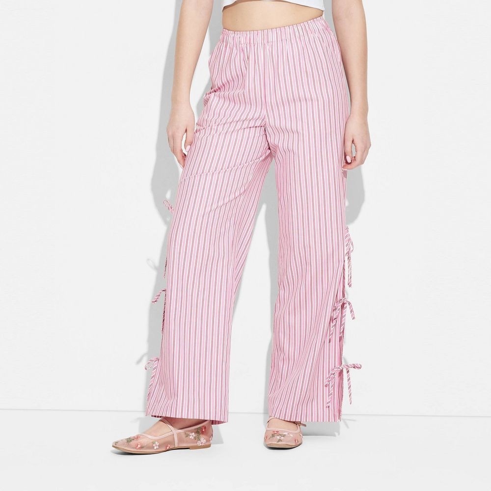 Wild Fable High Rise Side Tie Relaxed Boxer Pants